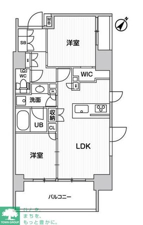 ディームス大井町の物件間取画像